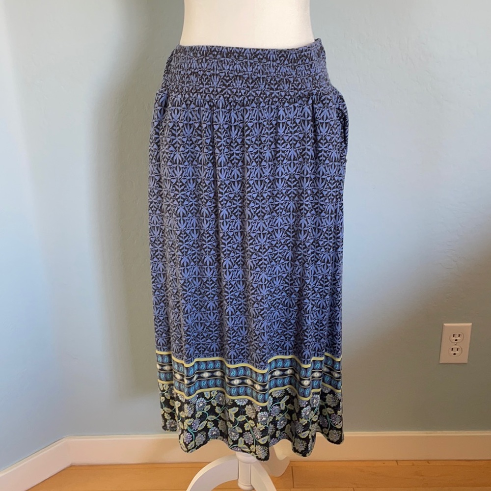 J. Jill long skirt L-XL with elastic wasteband